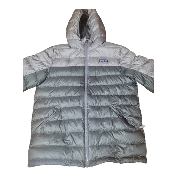 Patagonia Puffer Jacket Gray Womens Size Medium Reversible - Picture 4 of 11